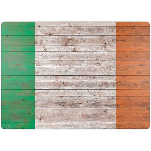 Ireland Flag Dark Wood Surface Laptop 7 13.8in Skin